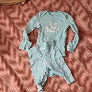 Carter's Snuggle Bunny Pajama Set - Light Blue